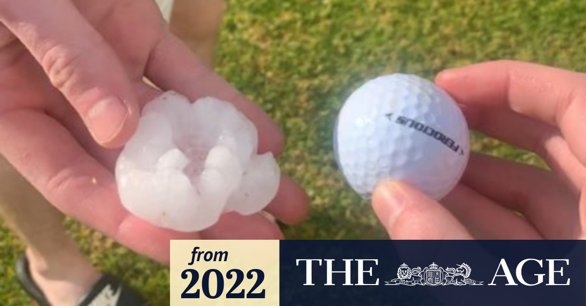 Golf ballsized hail batters Mildura